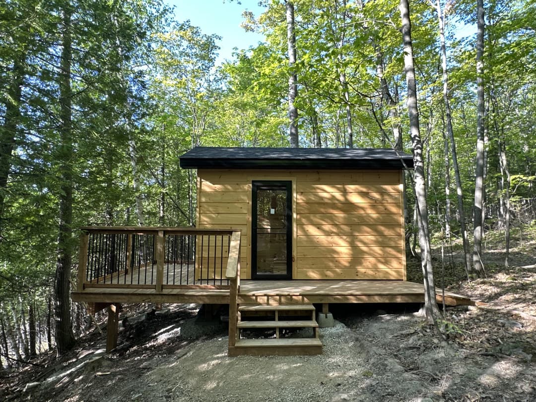 Sauna in the forest at the domes